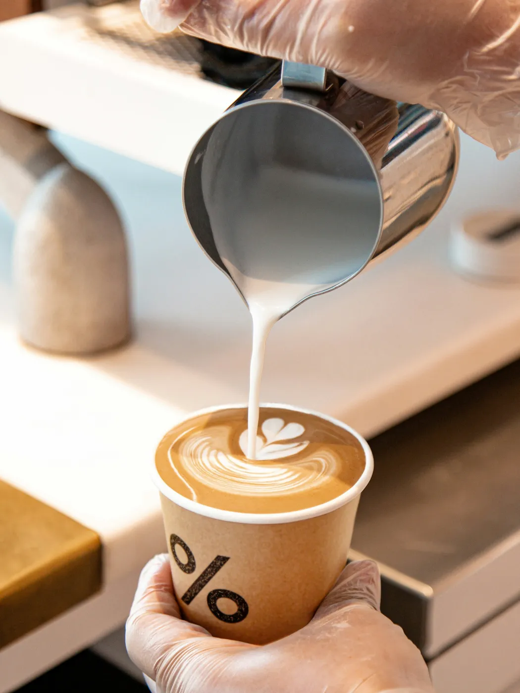 Latte s mléčnou pěnou